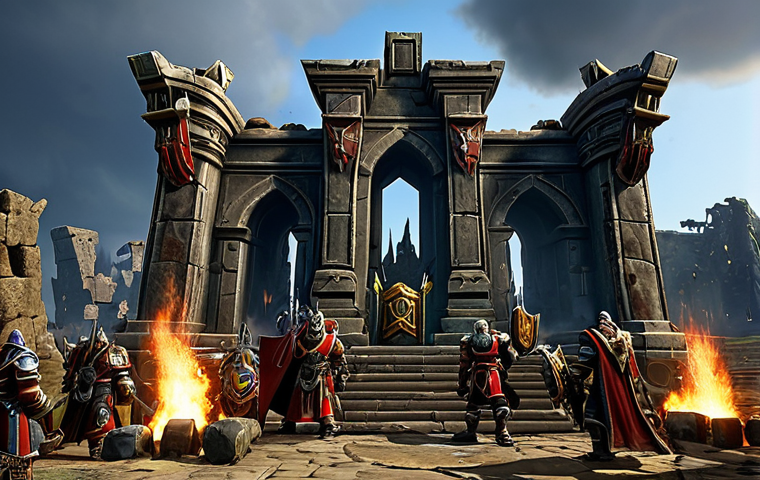 워크래프트3 자주 쓰이는 전략 카드 - Mid-Game Domination**

"A Warcraft 3 army clashing with the enemy near a strategically important res...