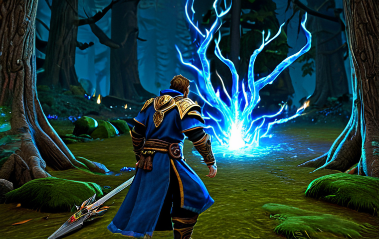 워크래프트3 대규모 전투 승리 전략 - **Image Prompt 1: Hero Management & Early Game Impact**
    A dramatic close-up of a Human Archmage,...