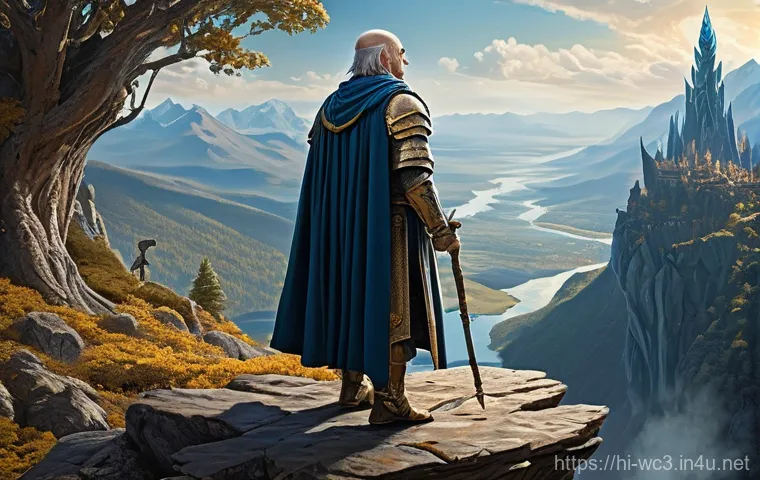 워크래프트3 골렘 사냥 루트 - **Prompt:** A brave and agile Night Elf Demon Hunter, clad in intricate leather armor with glowing f...