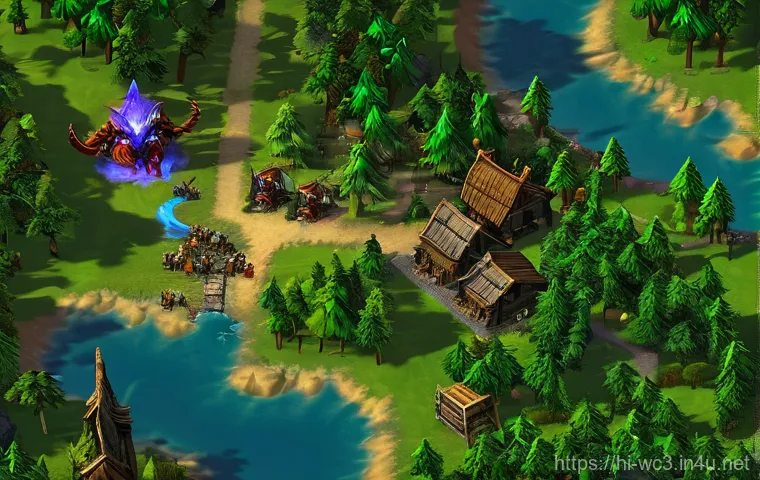 워크래프트3 팀플 전략 - Prompt 1: Early Game Scouting and Resource Gathering**