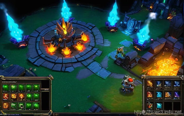 워크래프트3 커스텀 게임 추천 - **Prompt 1: The Strategists' Huddle**
    "A group of four diverse teenagers and young adults (two m...