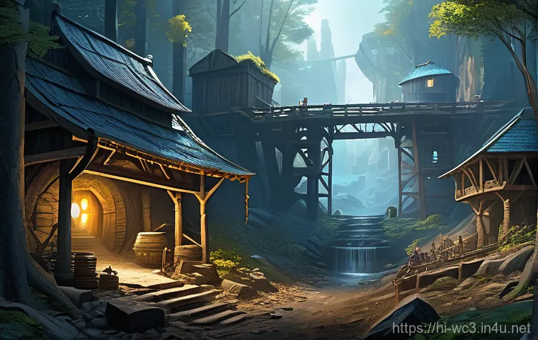 워크래프트3 업그레이드 우선순위 - **Early Game Foundations: Archmage and Human Workers**
    A wide shot of a serene, fantastical fore...