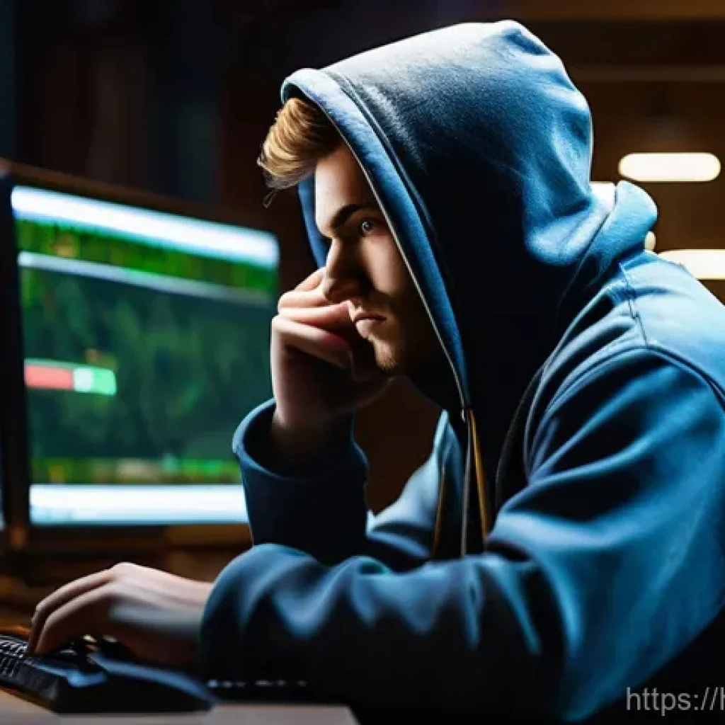 워크래프트3 경기 리플레이 보는 법 - **Prompt: Reflecting on Mistakes**
    "A young adult gamer, fully clothed in a comfortable hoodie a...